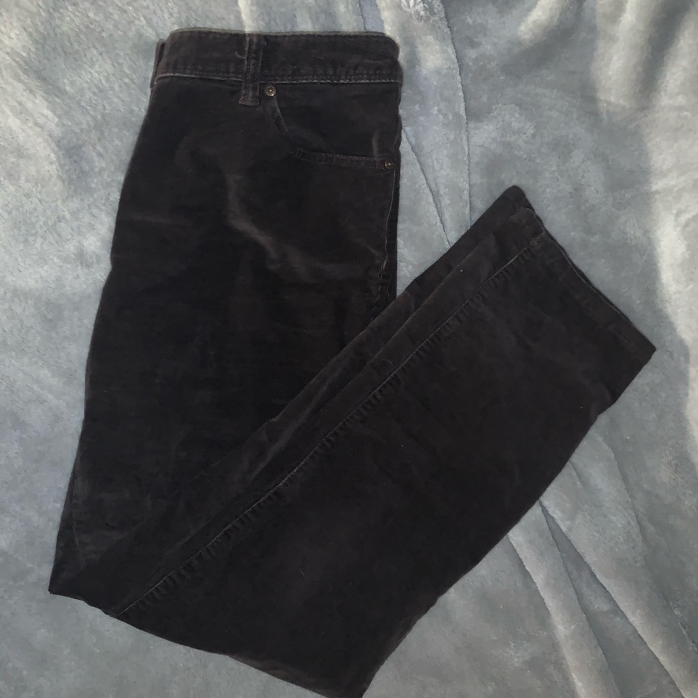 Brown ribbed pants